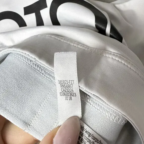 Victoria Secret Sport Black and White Graphic Sports Bra Bralette Size M - Picture 5 of 11